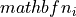 \\mathbf{n}_i