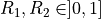 R_{1}, R_{2} \in ]0,1]