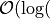 \mathcal{O}(\log(